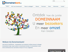 Tablet Screenshot of domeinenbank.nl